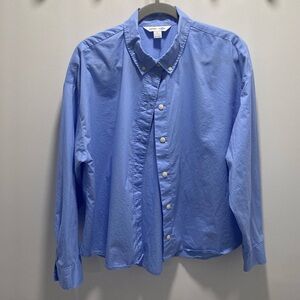 Old Navy Light Blue Casual Button-Down Shirt